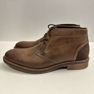 Structure Lionel Men's Leather Chukka Boots in Brown Size 9.5